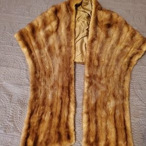 Mink fur cape
